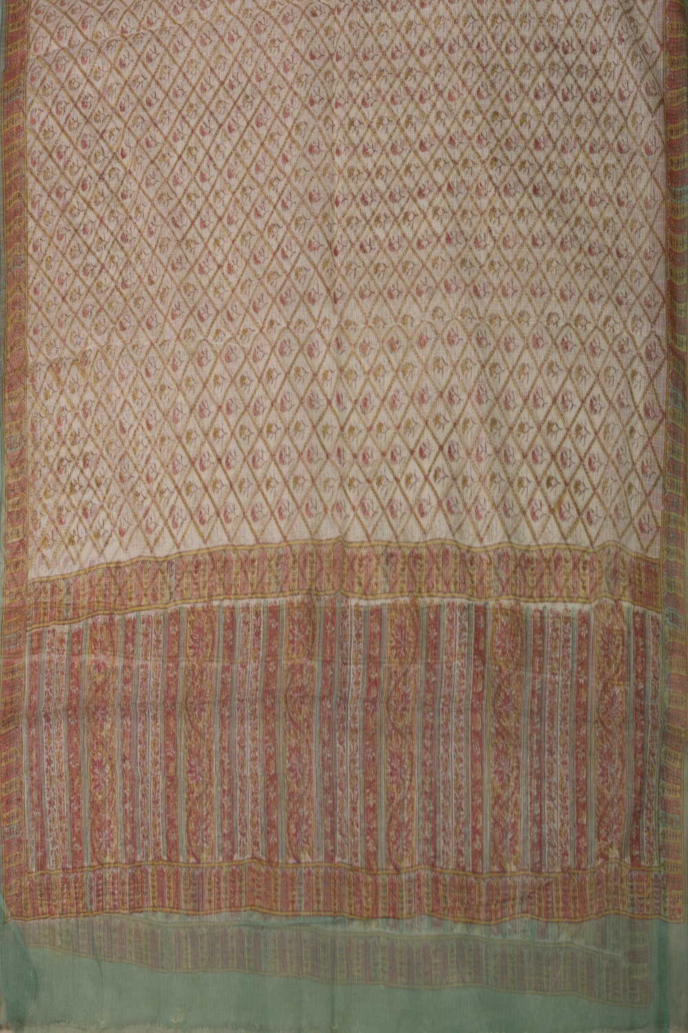 Block Printed Cotton Dupatta - Matkatus 