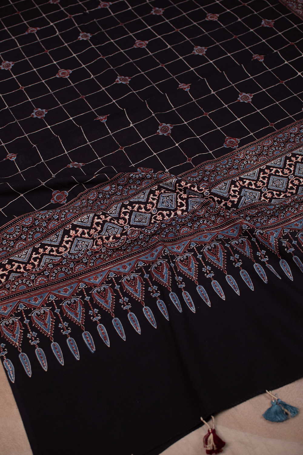 Block Printed Cotton Dupattas - Matkatus 