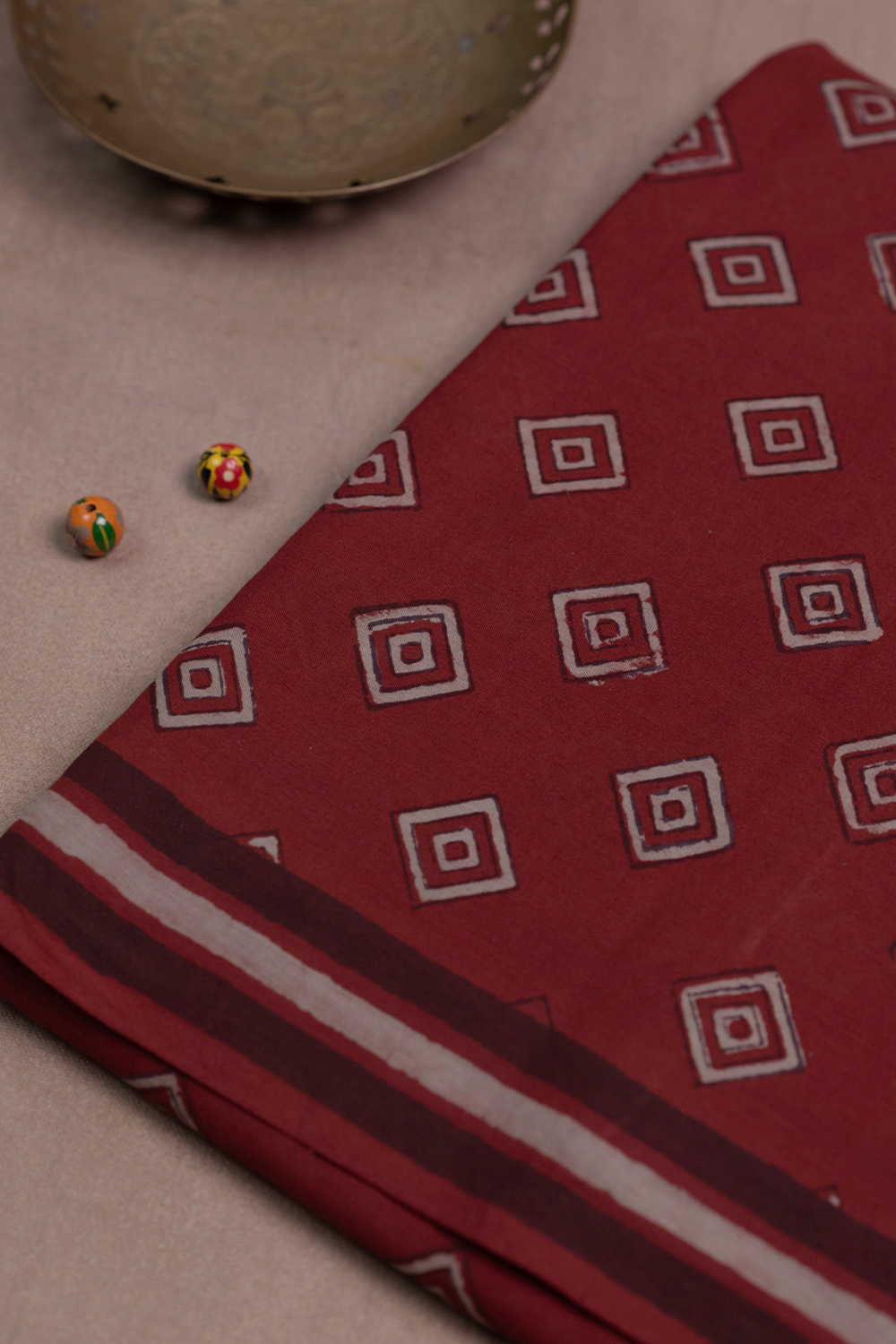 Block Printed Cotton Saree - Matkatus