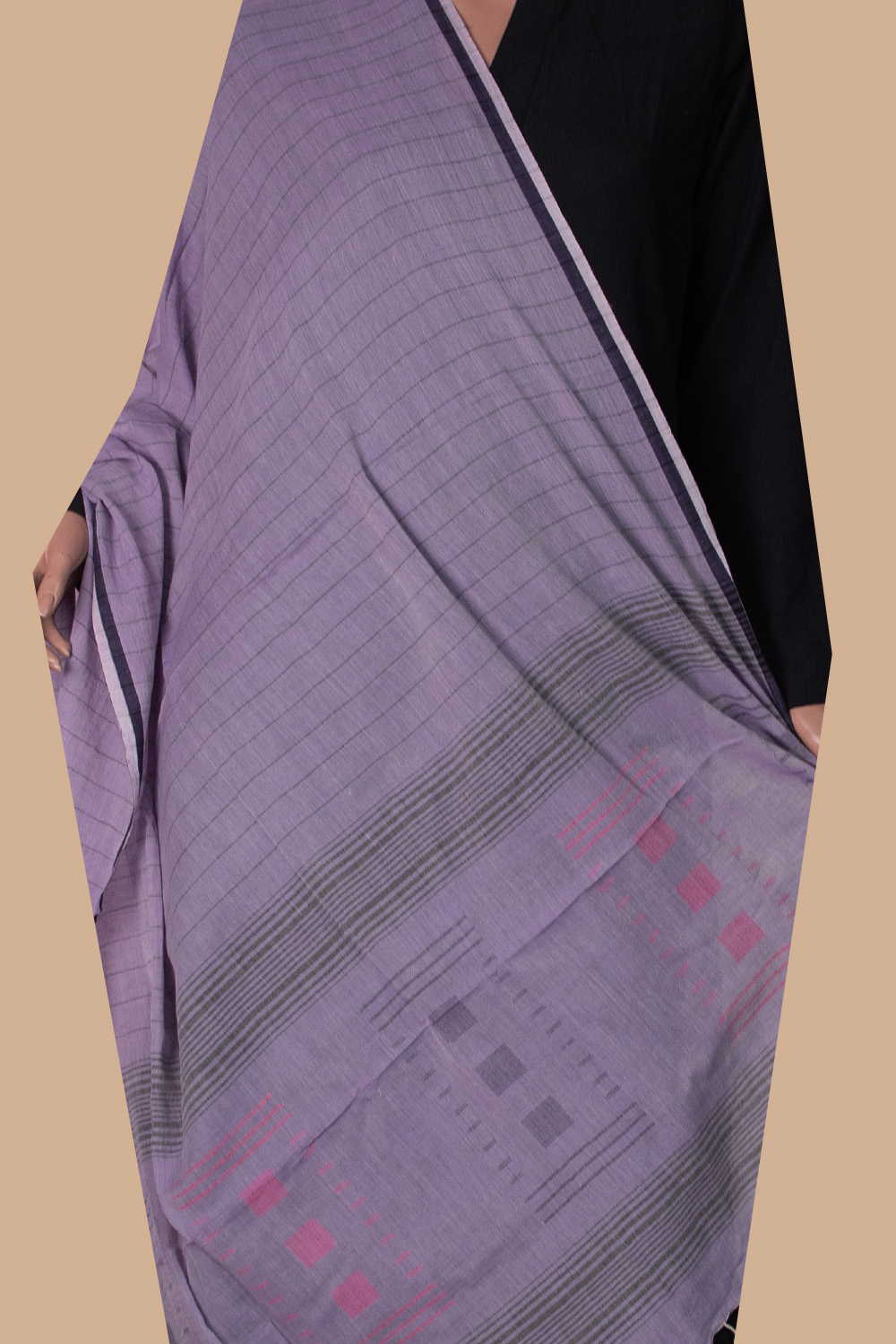 Jamdani Cotton Dupatta - Matkatus