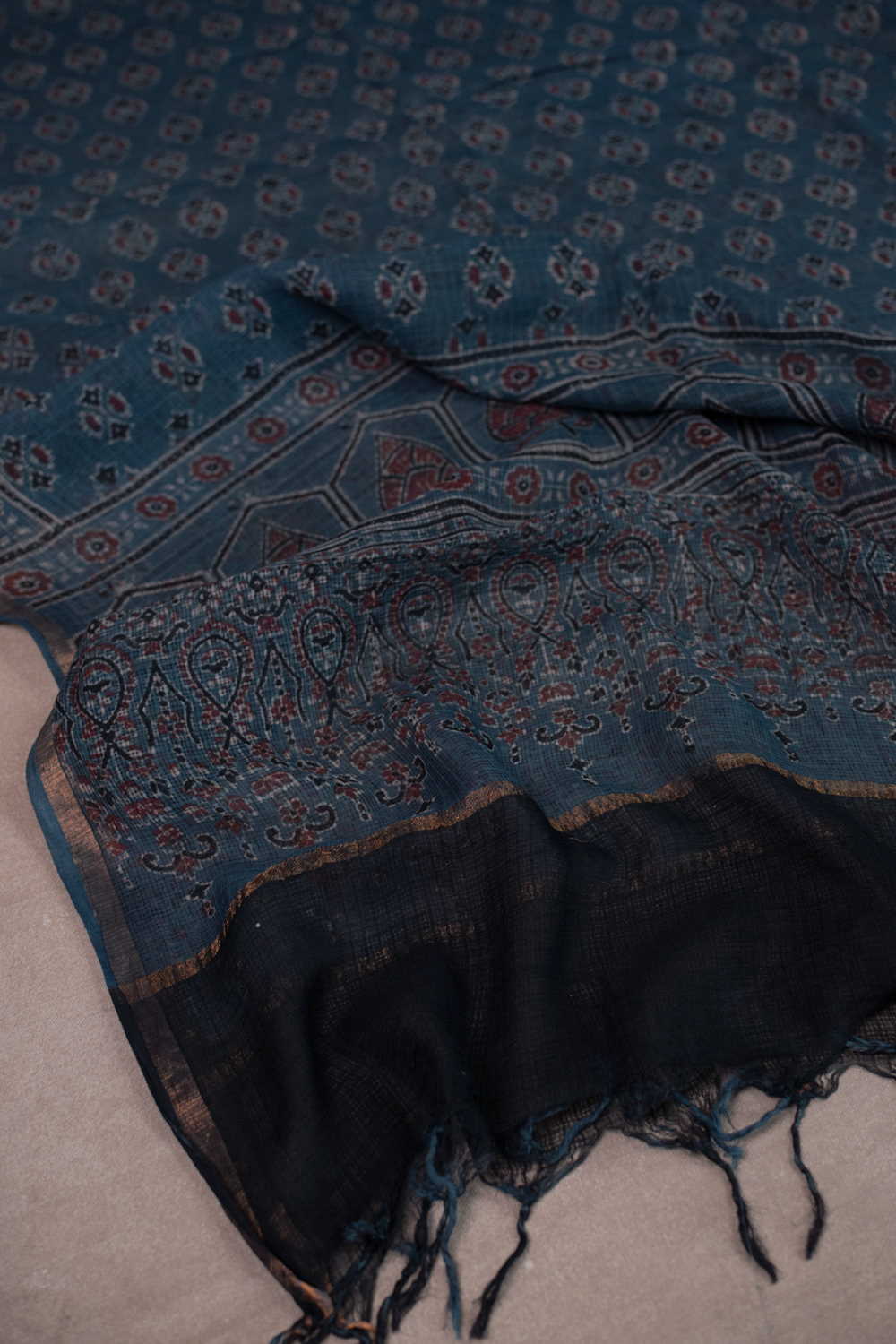 Block Printed Dupattas - Matkatus 