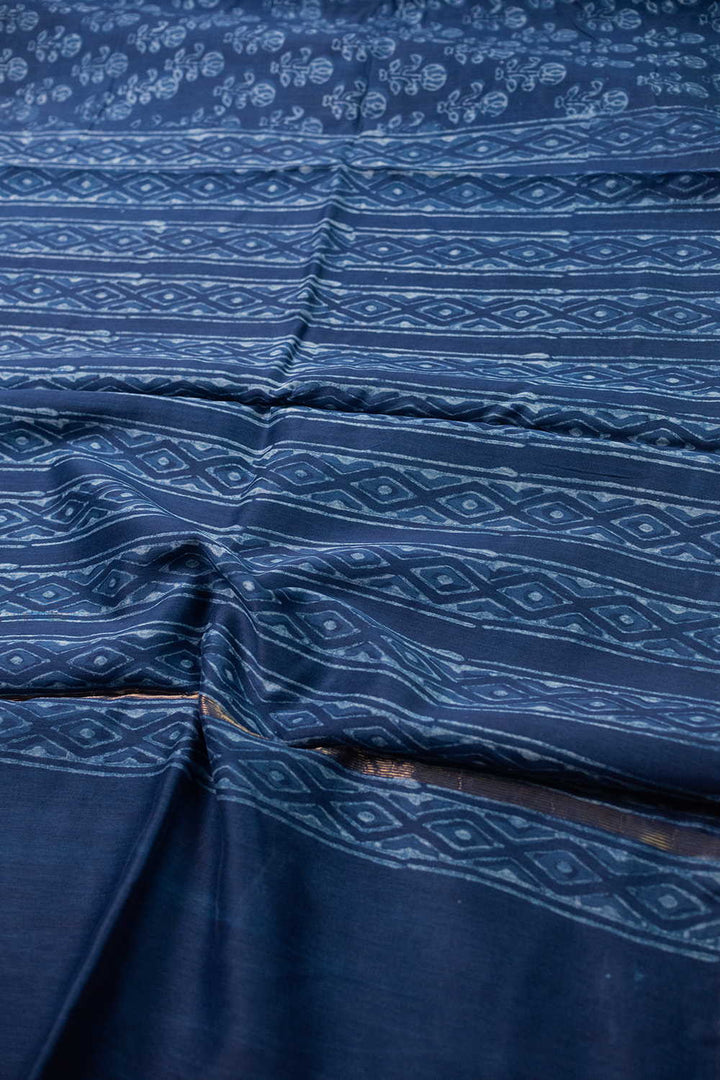 Printed Silk Cotton Saree - Matkatus 