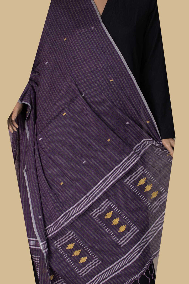 Jamdani Cotton Dupatta - Matkatus