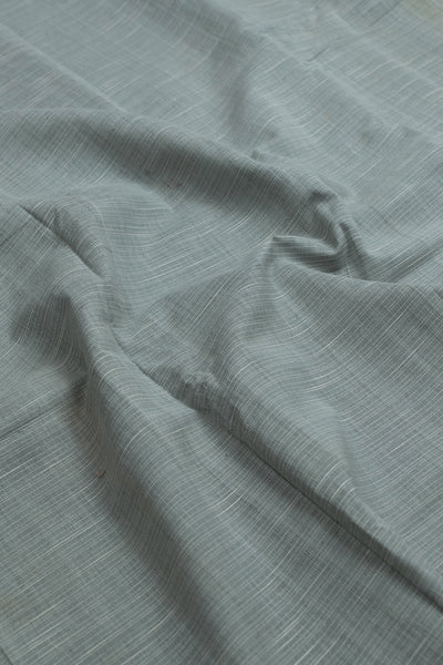 Grey with Stripe Handwoven Cotton Fabric