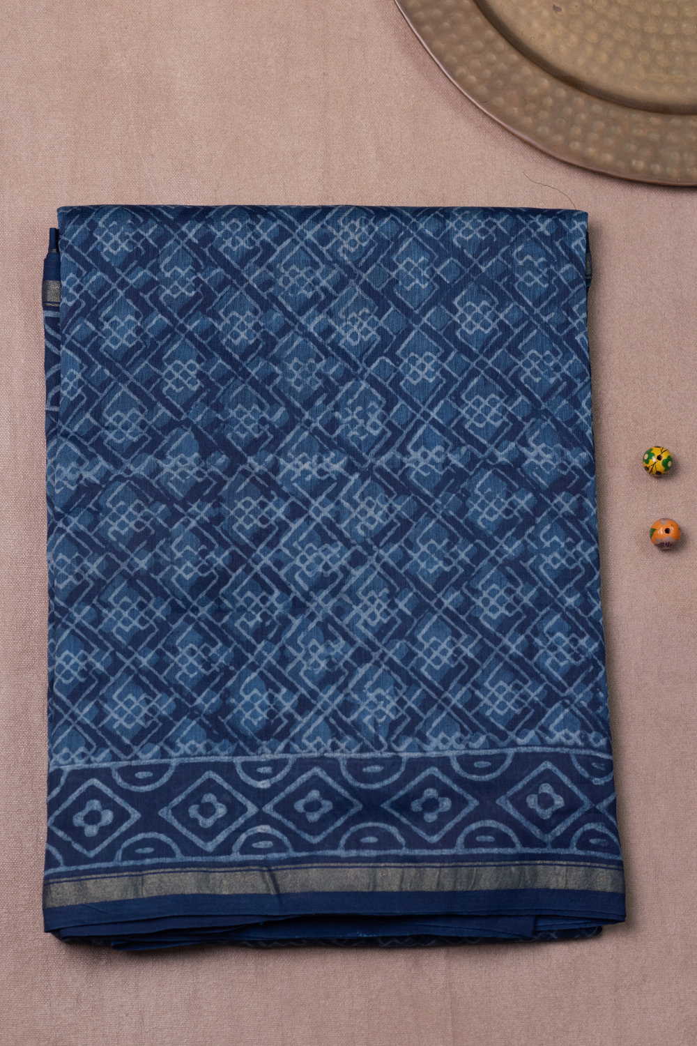 Printed Silk Cotton Saree - Matkatus 