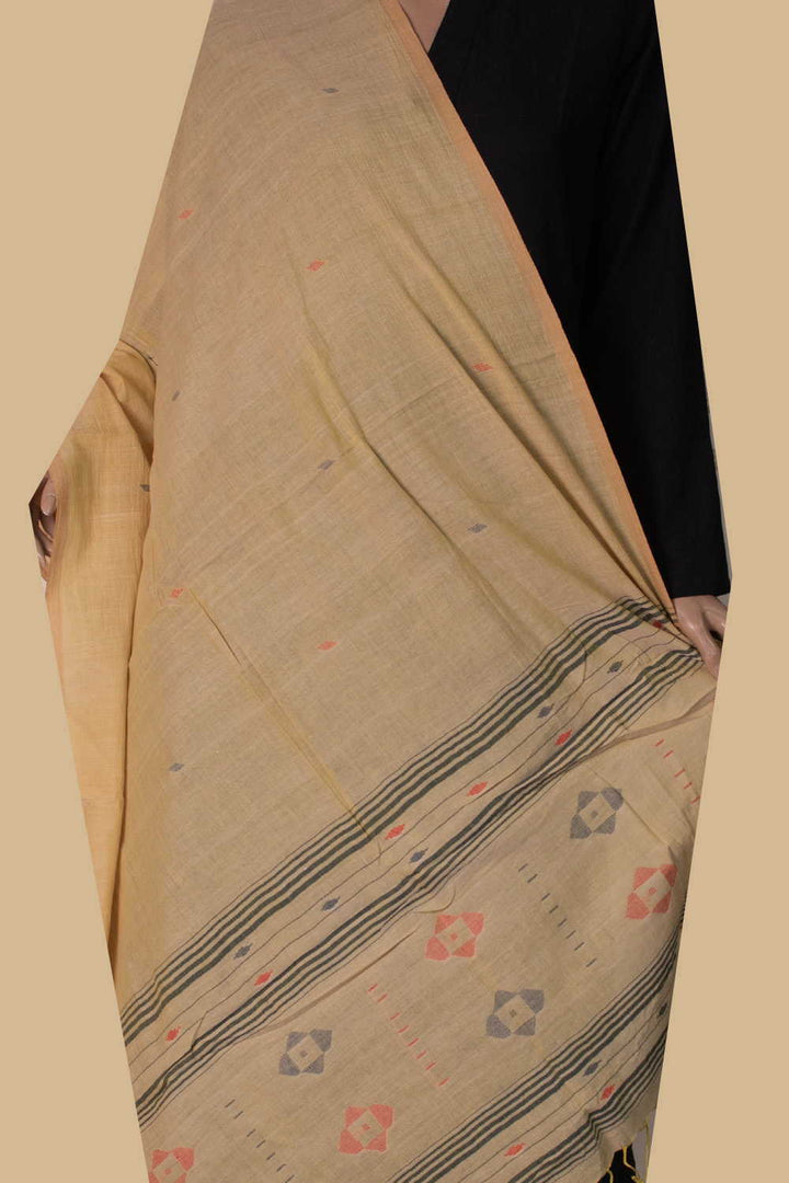 Jamdani Cotton Dupatta - Matkatus