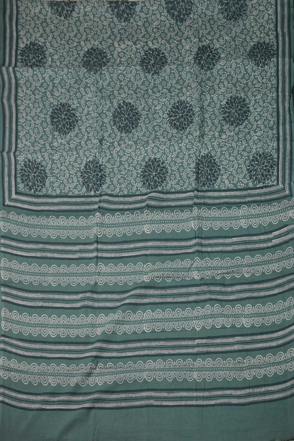 Block Printed Cotton Saree - Matkatus 