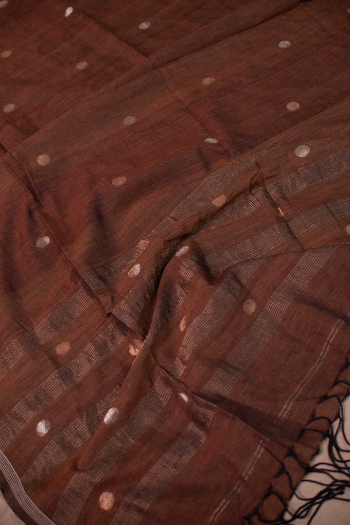 Shades of Brown Jamdani Cotton Dupatta
