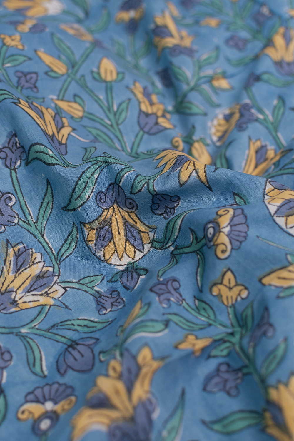 Block Printed Fabric-Matkatus 