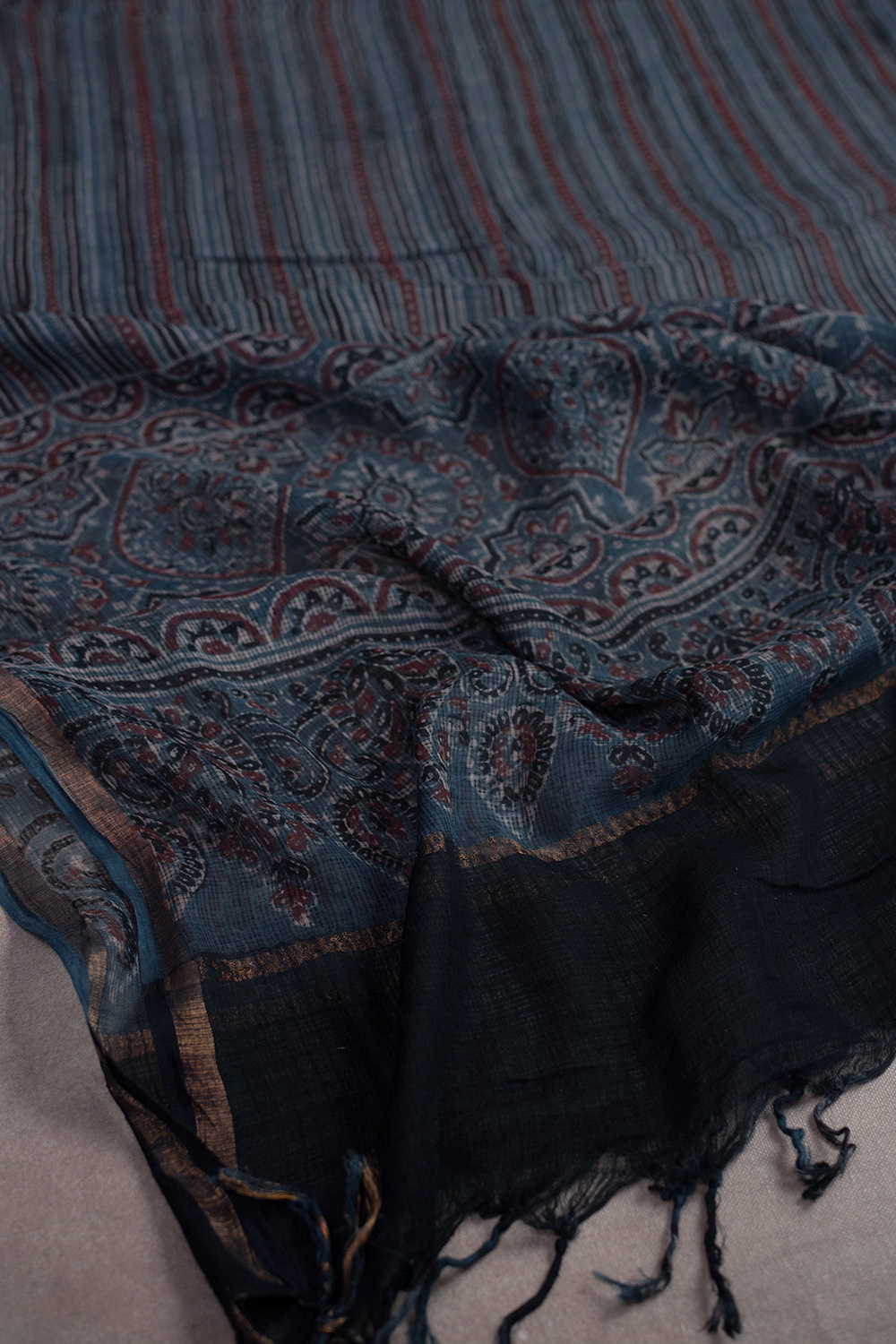 Block Printed Dupattas - Matkatus 