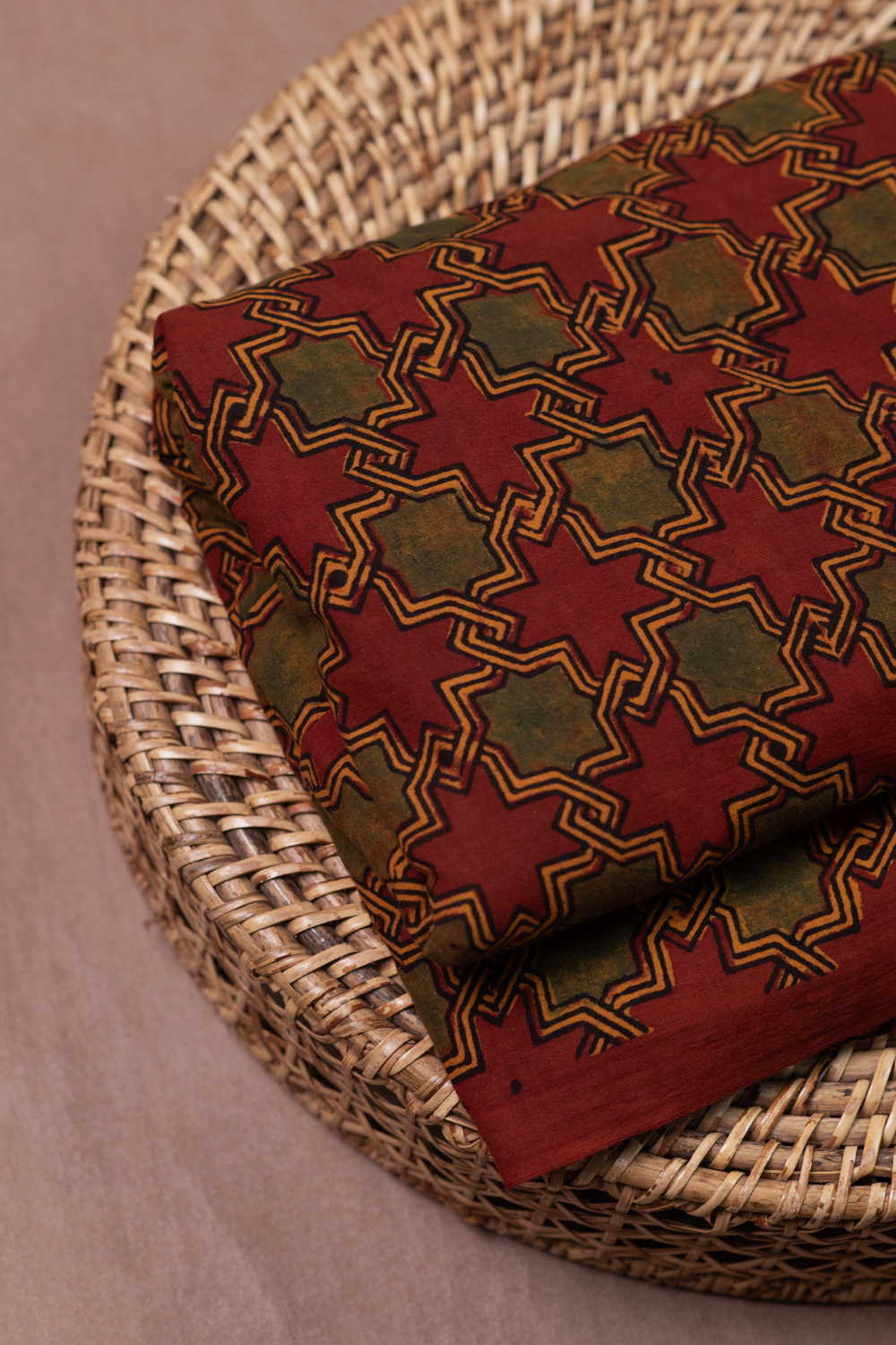 Ajrak Cotton Fabric - Matkatus 