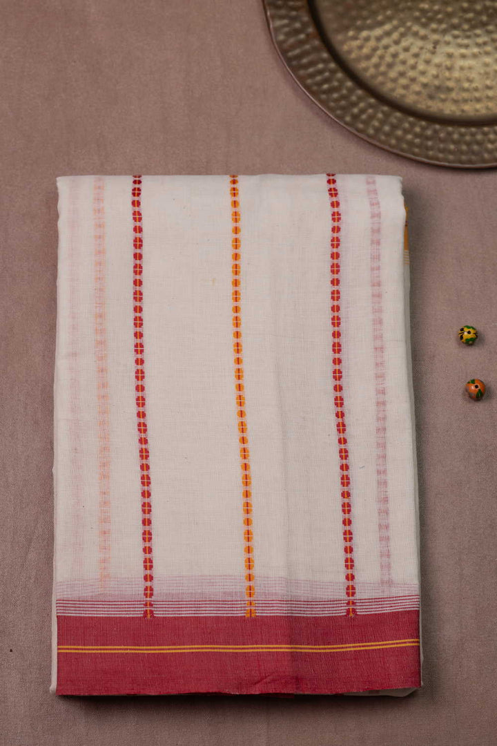 Handwoven Cotton Saree - Matkatus 