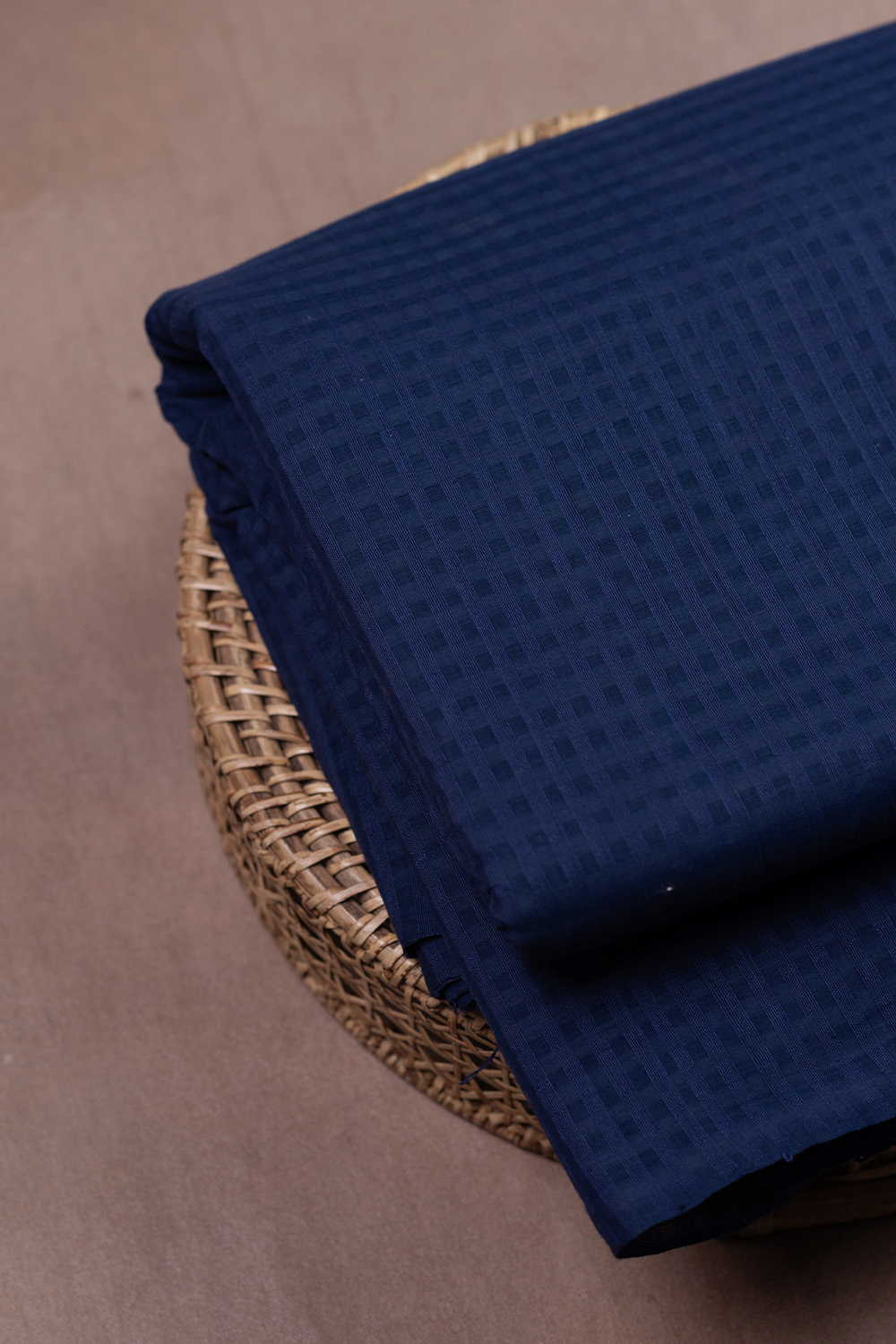 Boddu Rai Shop Blue Boddu Checks Cotton Fabric at Matkatus