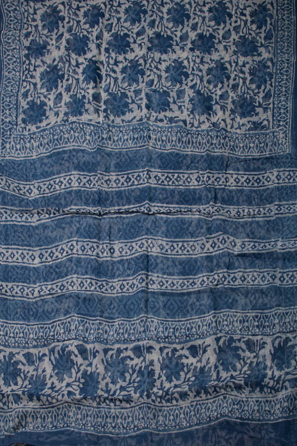Block Printed Cotton Saree - Matkatus 