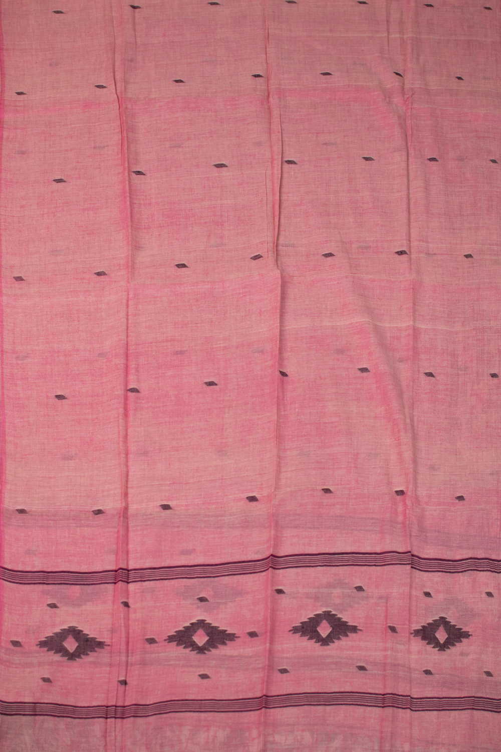 Dual Shaded Pink Jamdani Cotton Dupatta