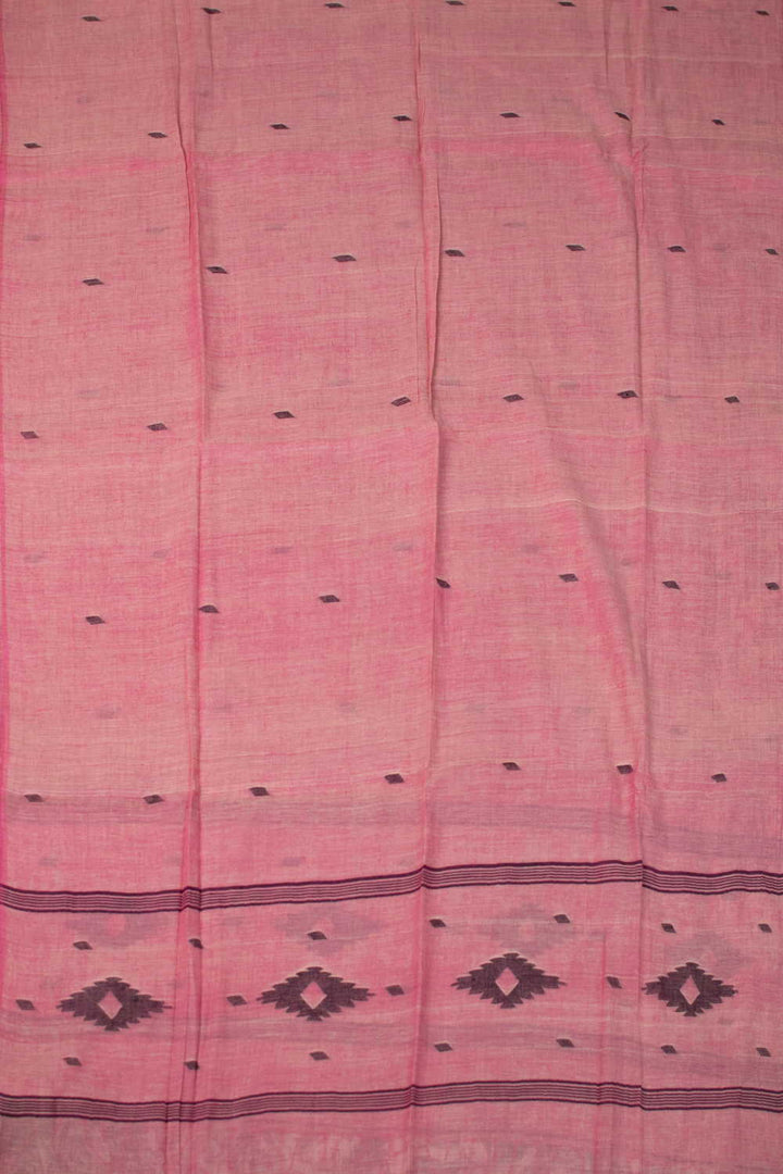 Dual Shaded Pink Jamdani Cotton Dupatta