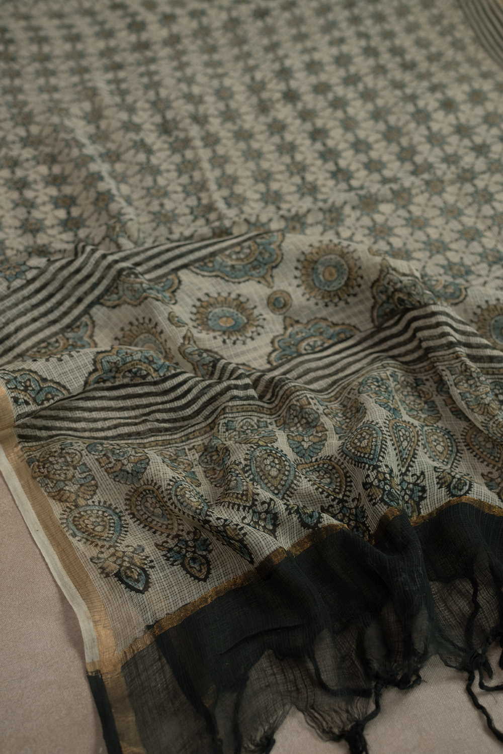 Block Printed Dupattas - Matkatus 