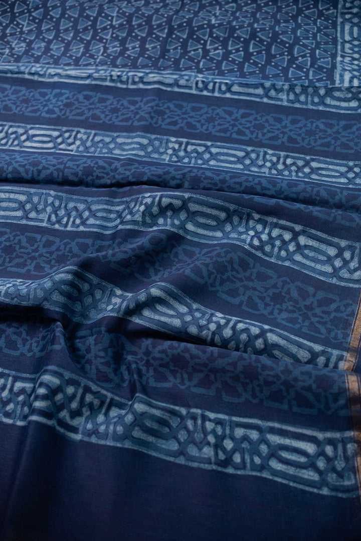 Printed Silk Cotton Saree - Matkatus 
