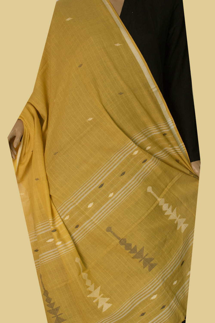 Jamdani Cotton Dupatta - Matkatus