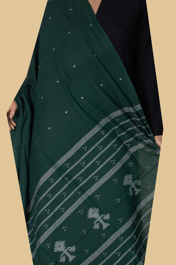 Jamdani Cotton Dupatta - Matkatus