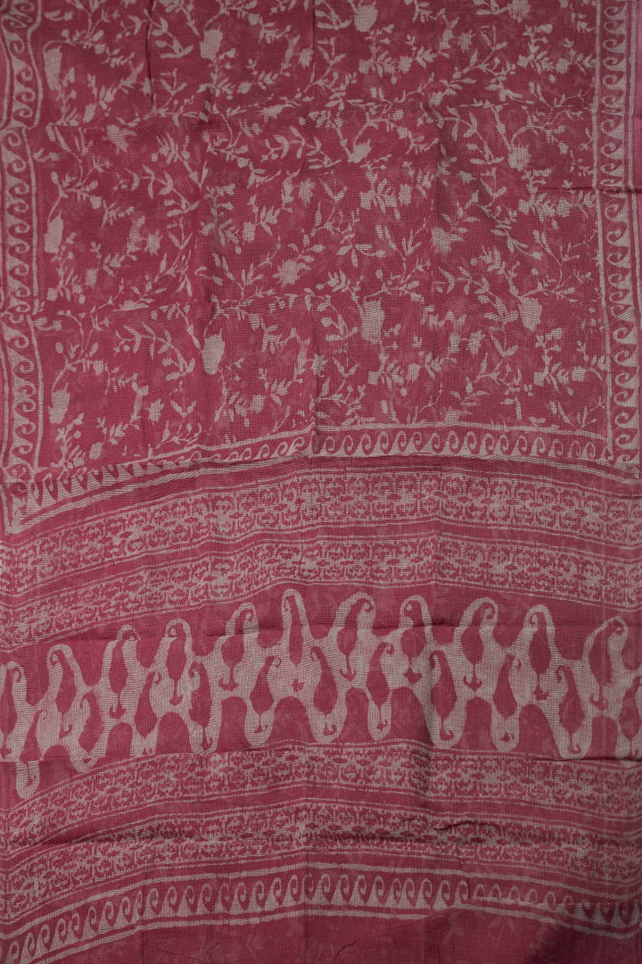 Block Printed Cotton Saree - Matkatus