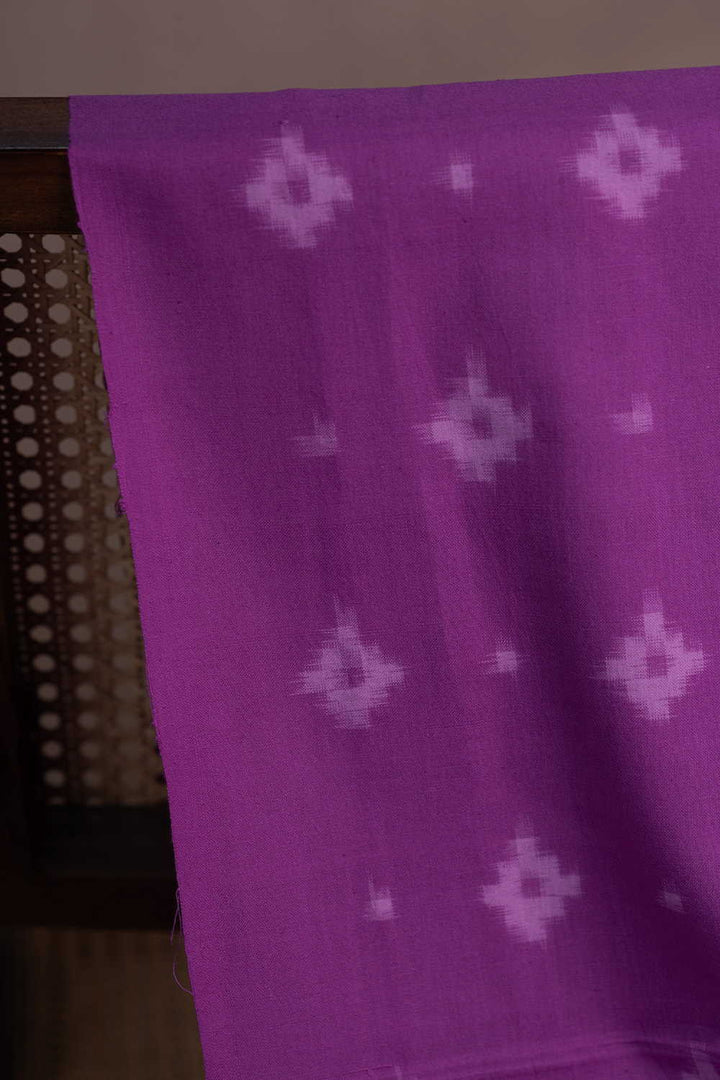 Shade of Purple Ikat Cotton Fabric