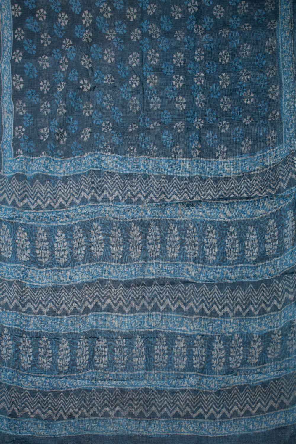 Block Printed Cotton Saree - Matkatus 