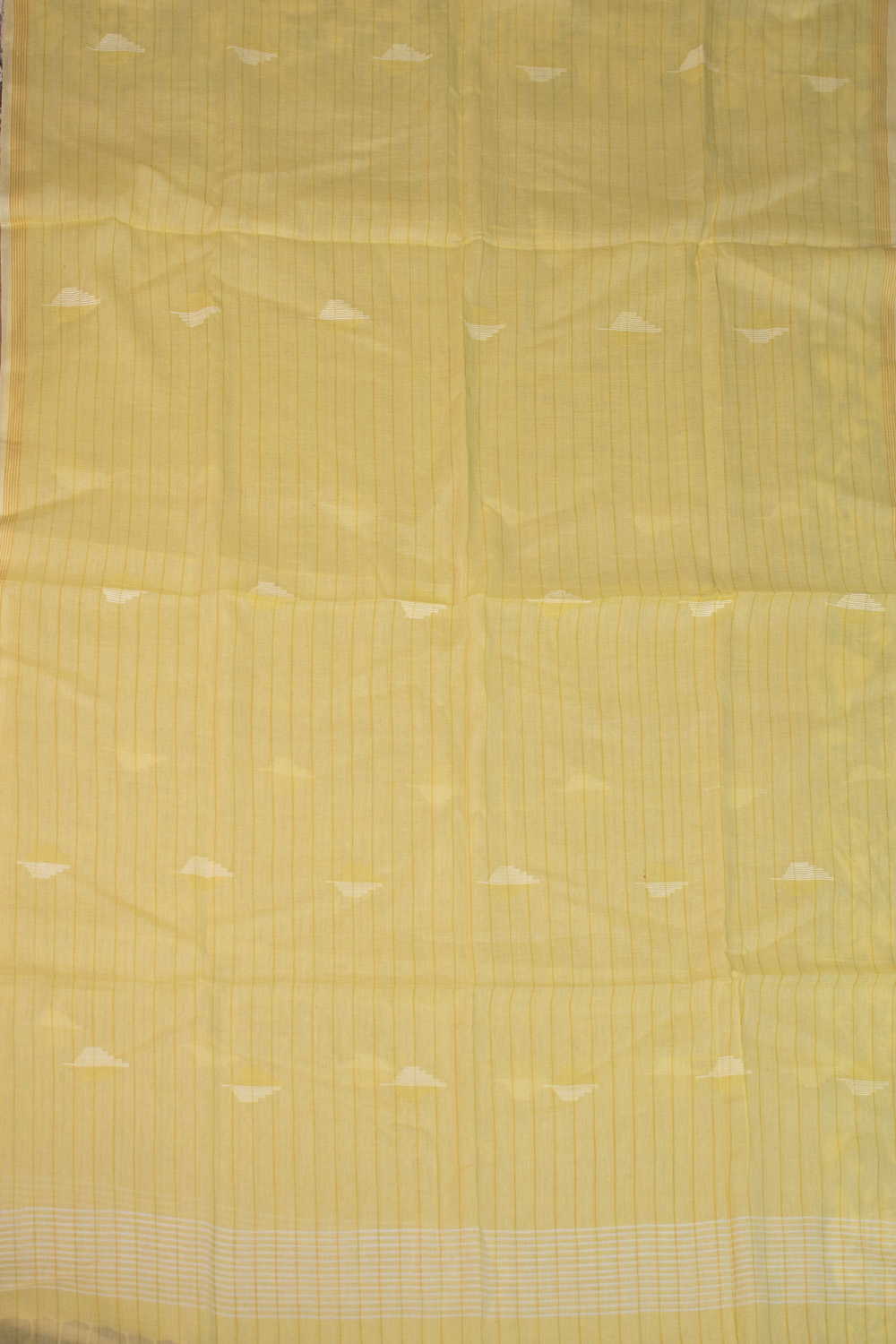 Soft Yellow Jamdani Cotton Dupatta