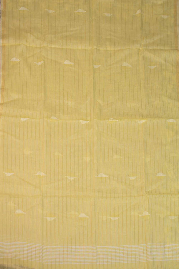 Soft Yellow Jamdani Cotton Dupatta