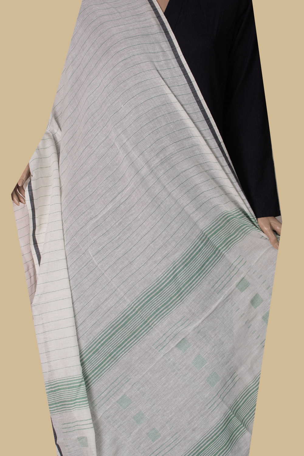 Jamdani Cotton Dupatta - Matkatus