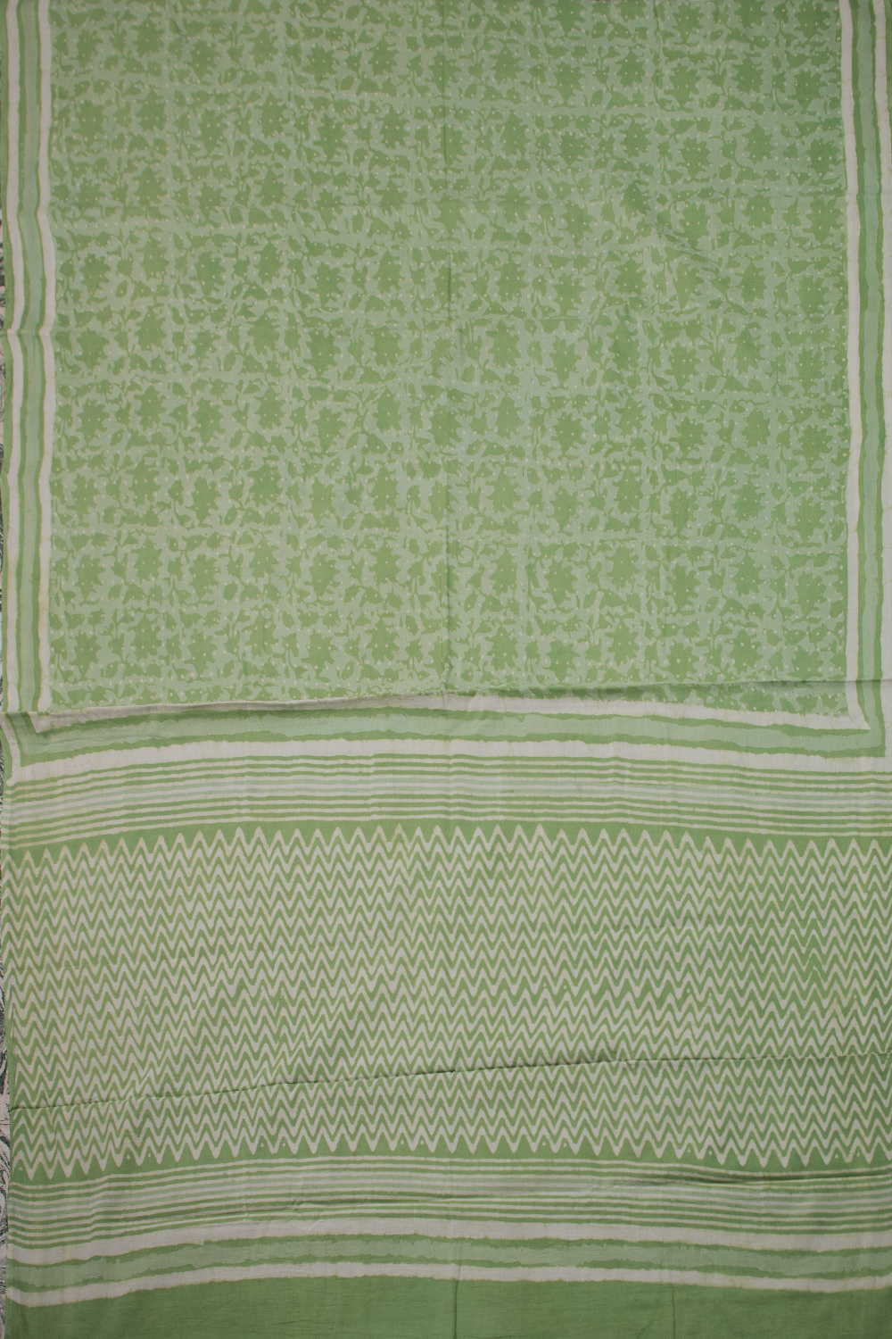 Block Printed Cotton Saree - Matkatus 
