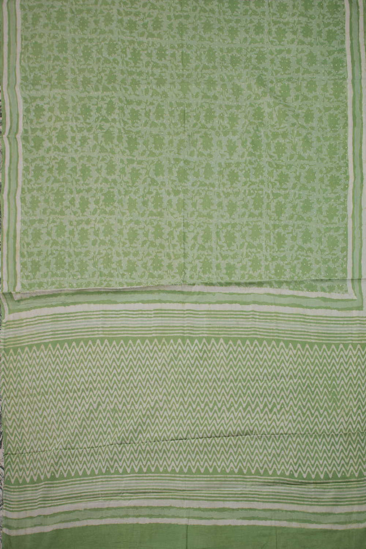 Block Printed Cotton Saree - Matkatus 