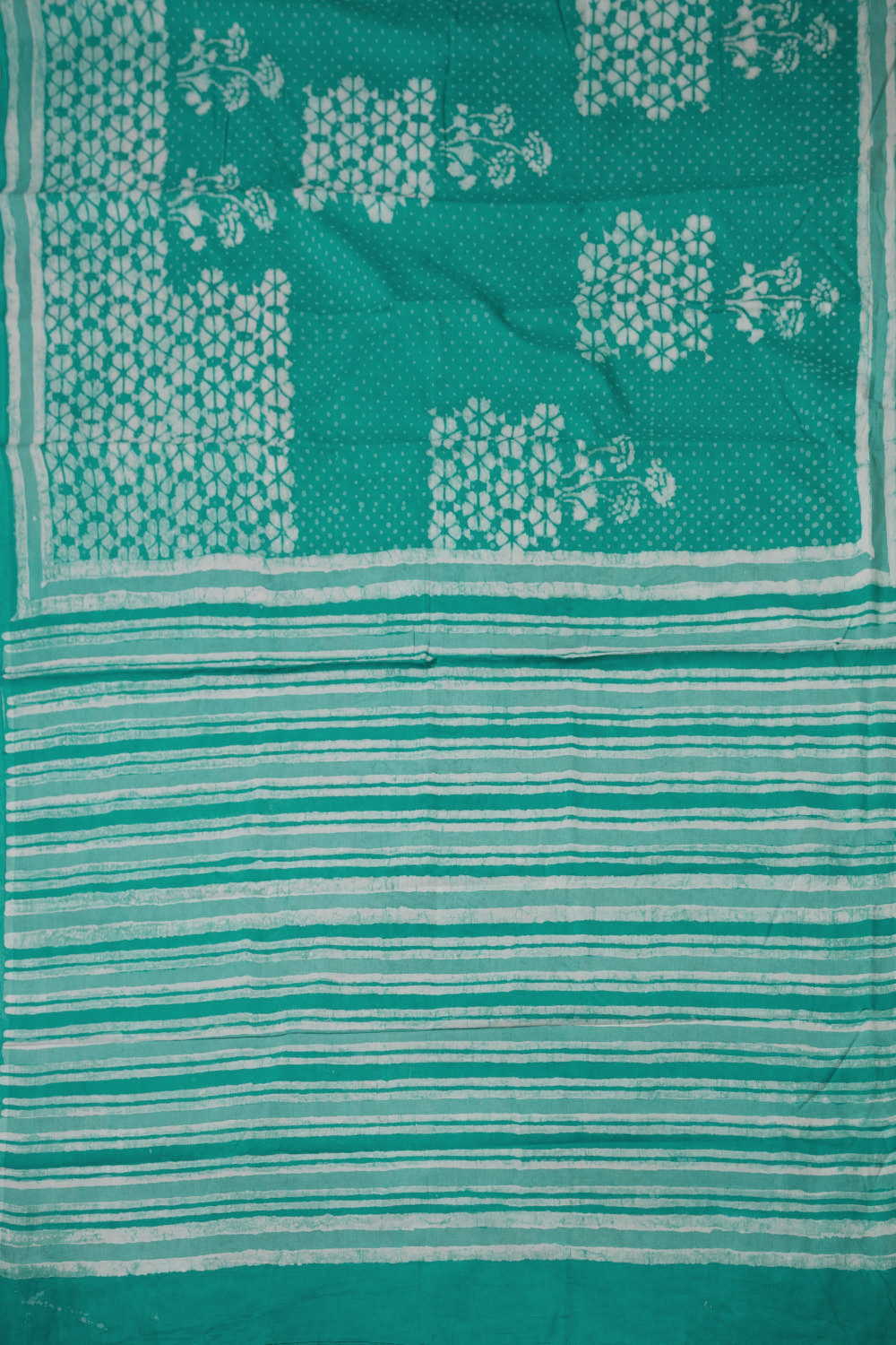 Block Printed Cotton Saree - Matkatus