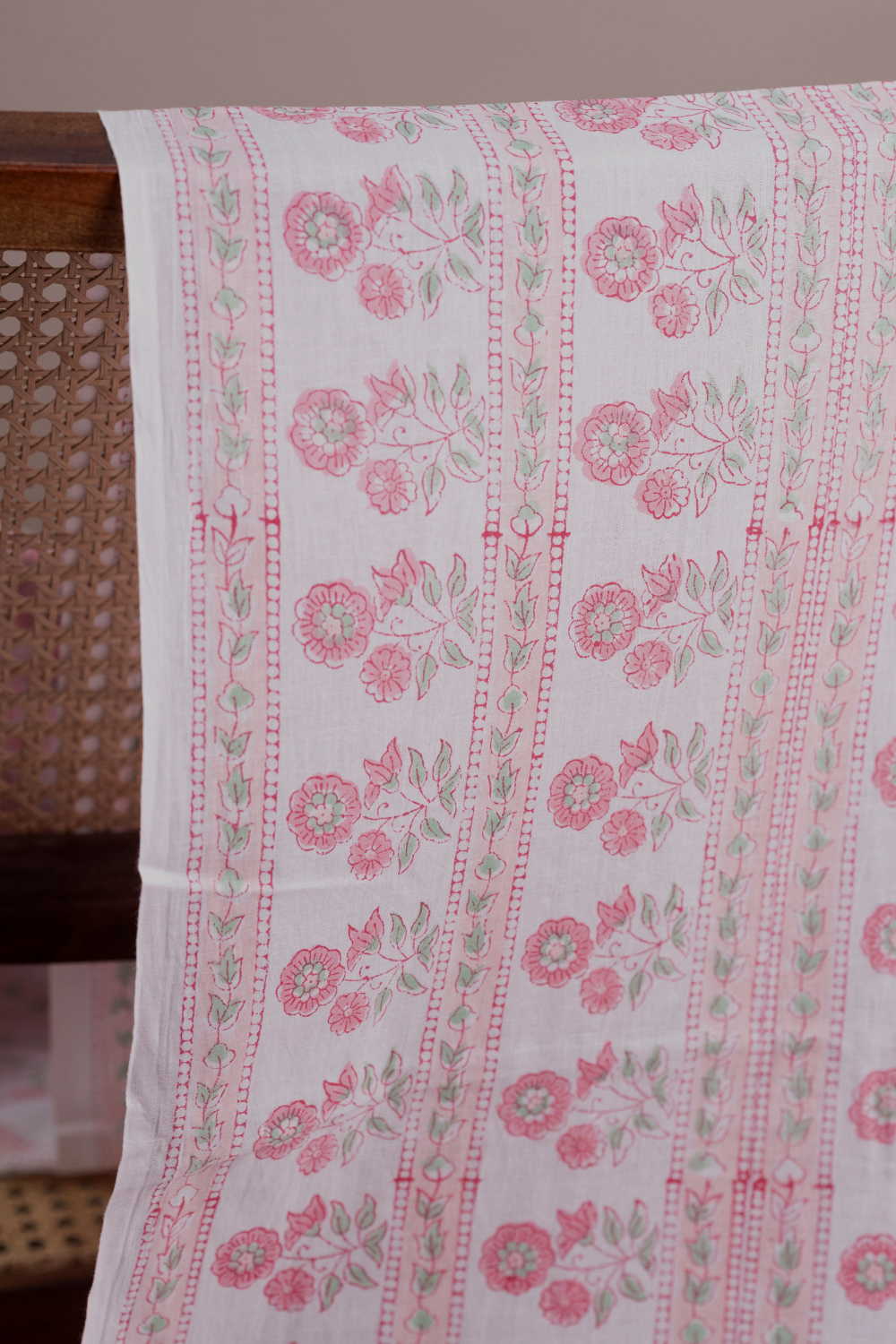 Block Printed Cotton Fabric - Matkatus 