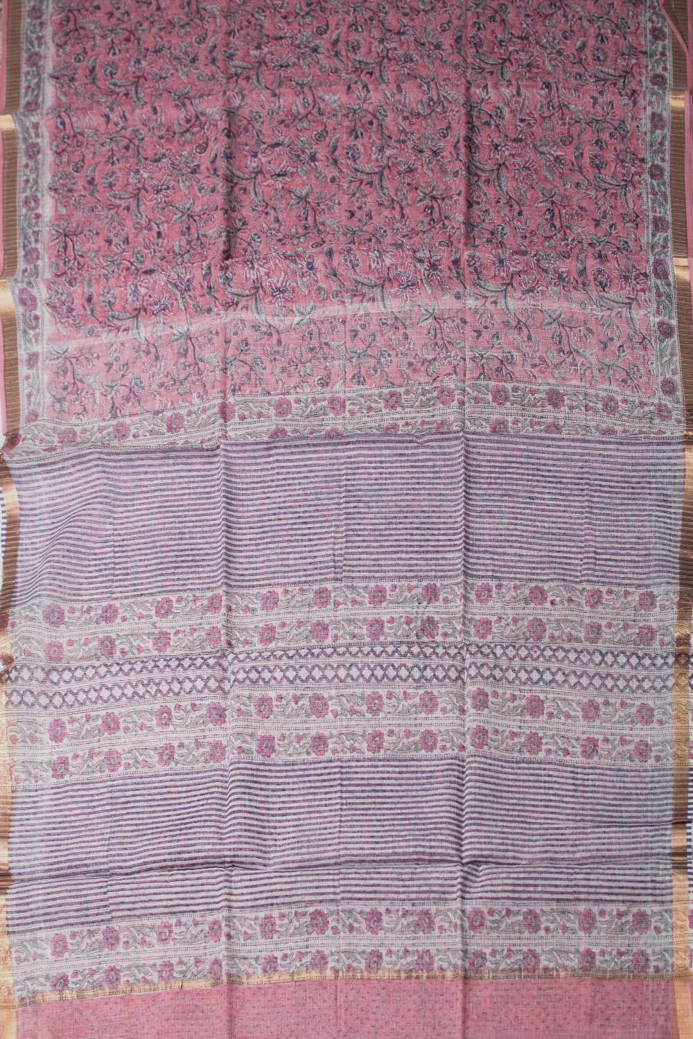 Block Printed Saree - Matkatus