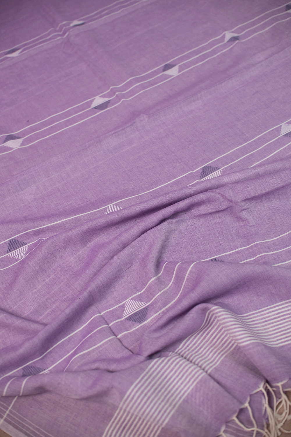 Dusty Purple Jamdani Cotton Dupatta