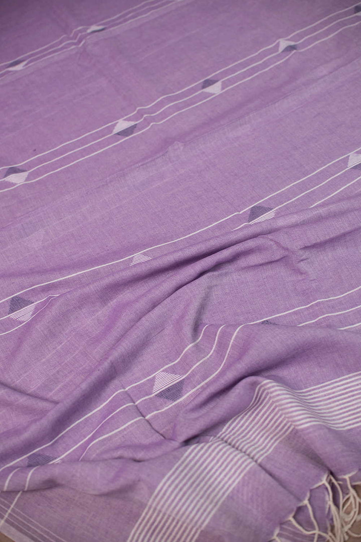 Dusty Purple Jamdani Cotton Dupatta