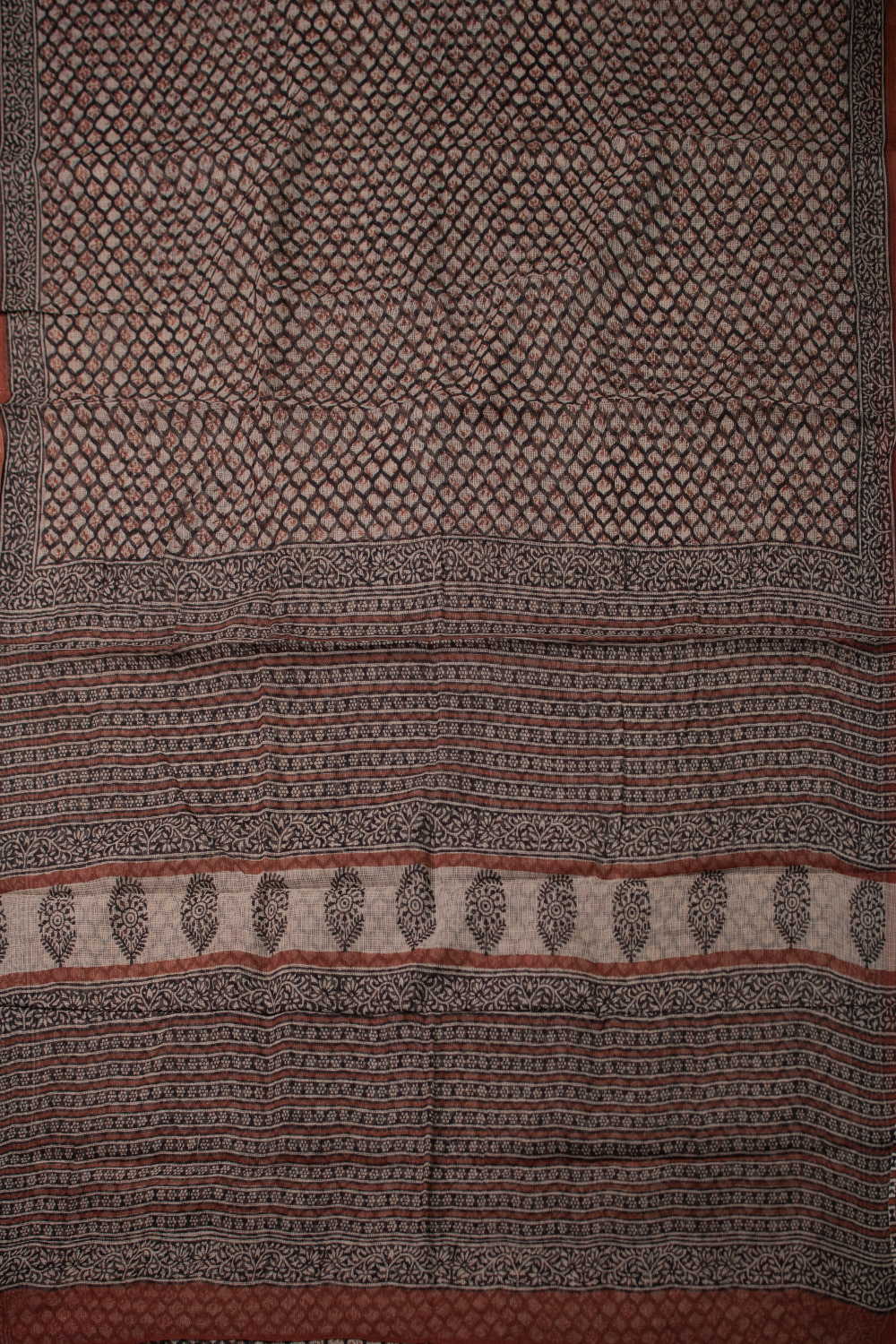 Block Printed Cotton Saree - Matkatus 