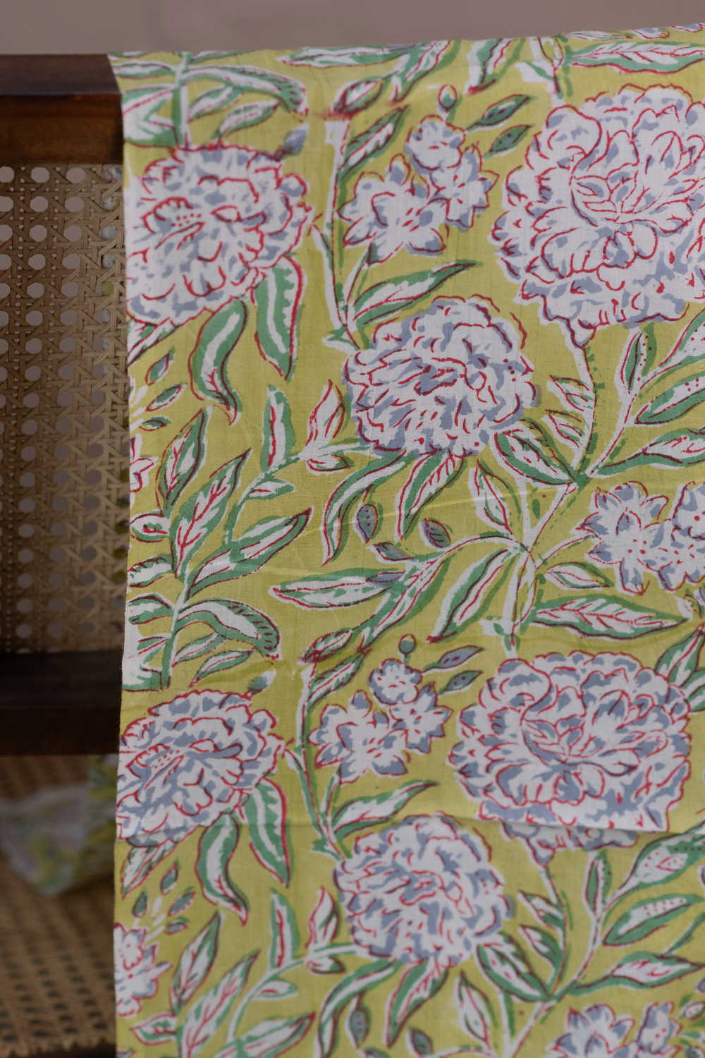 Jaipur Sanganeri printed cotton fabric - Matkatus 