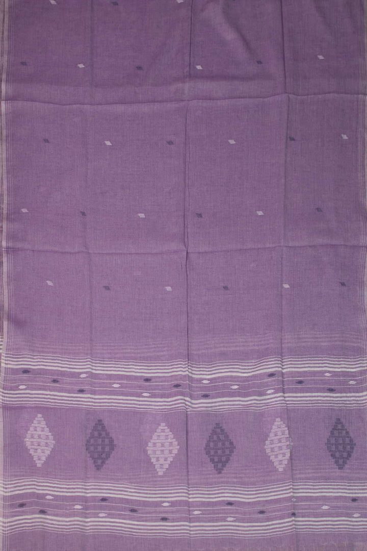 Mild Purple Jamdani Cotton Dupatta