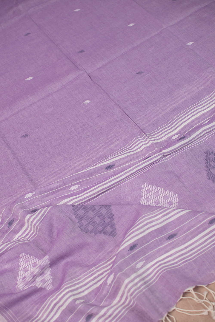 Mild Purple Jamdani Cotton Dupatta