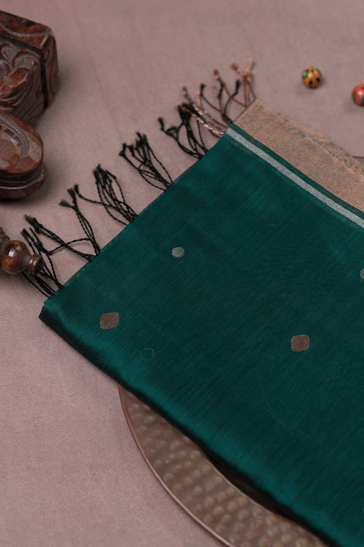 Chanderi Silk Cotton Dupatta - Matkatus 