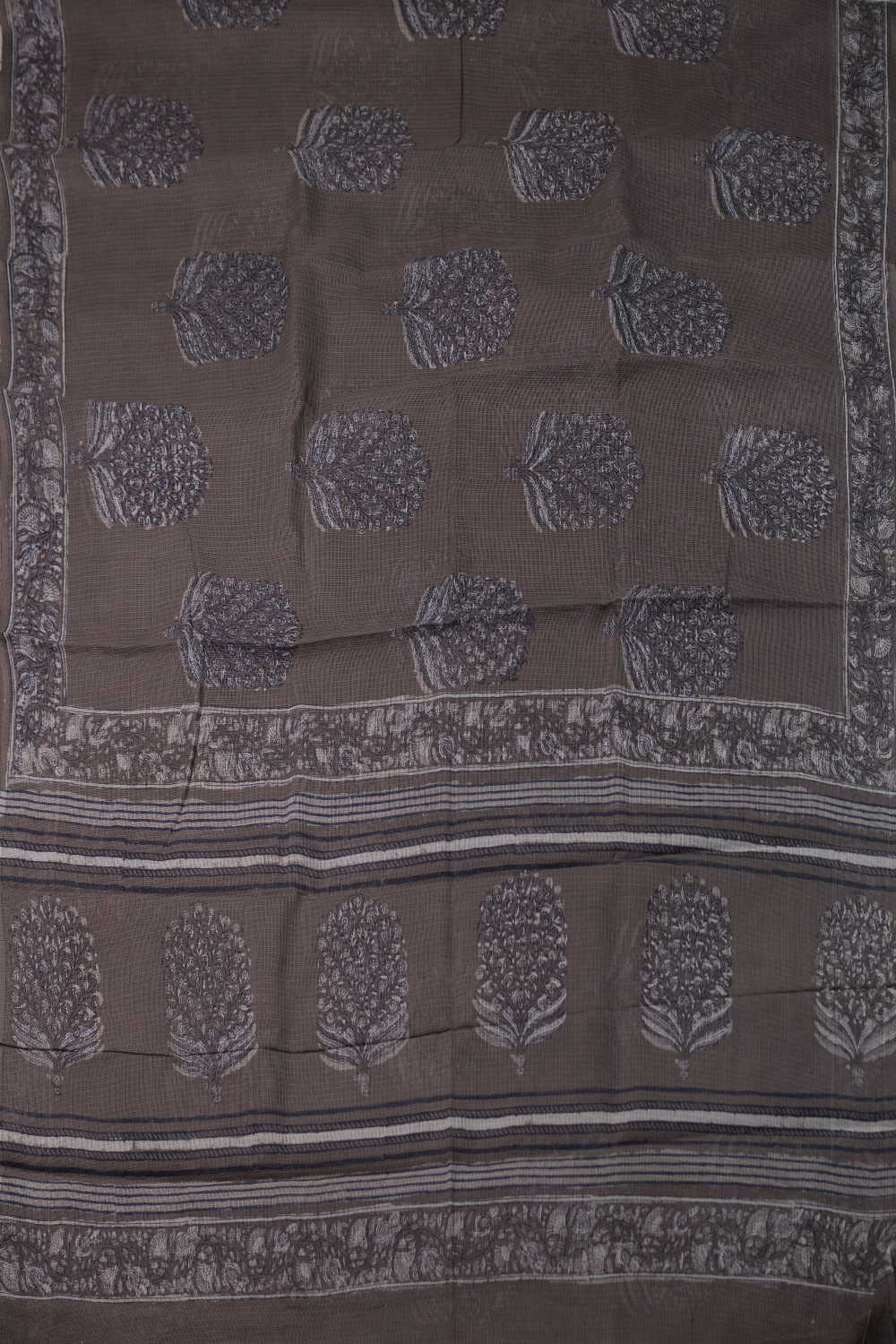 Block Printed Cotton Saree - Matkatus