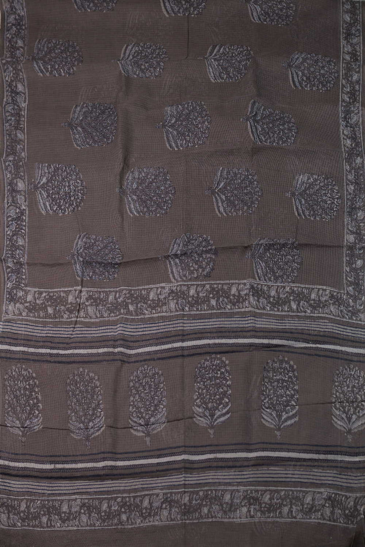 Block Printed Cotton Saree - Matkatus