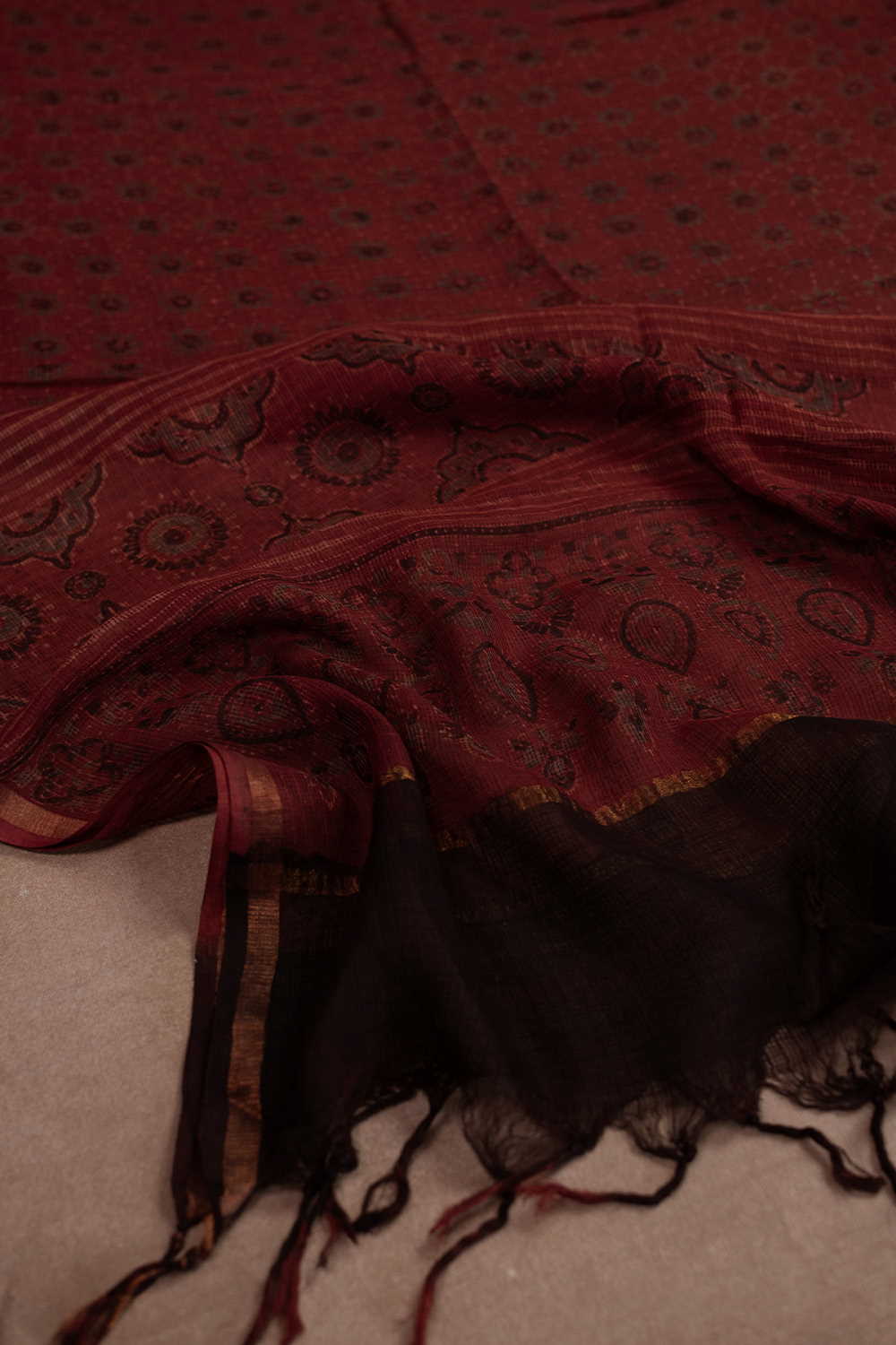 Block Printed Dupattas - Matkatus 