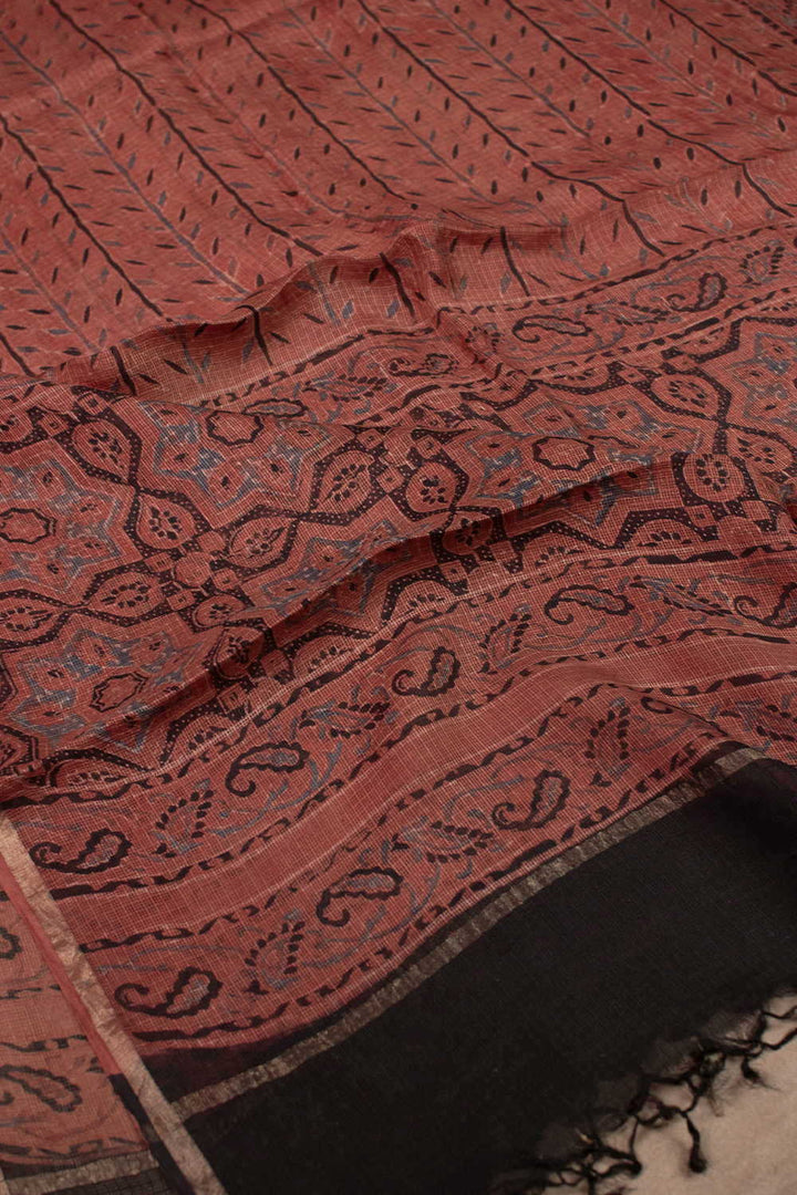 Ajrak Kota Silk Dupatta - Matkatus 