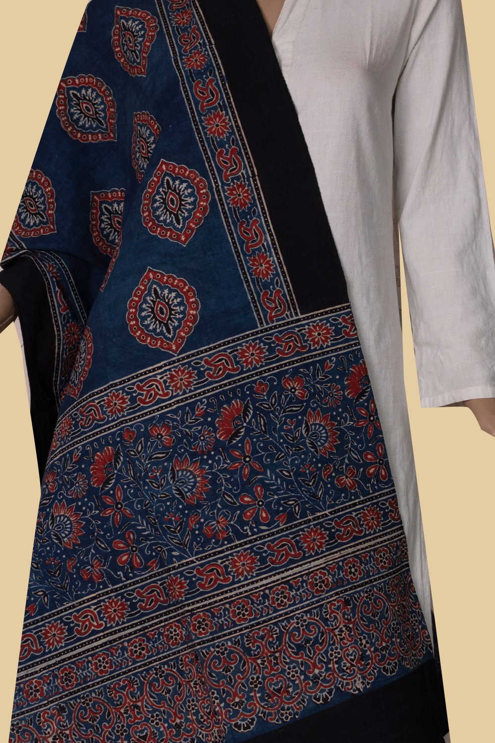Block Printed Stole - Matkatus 