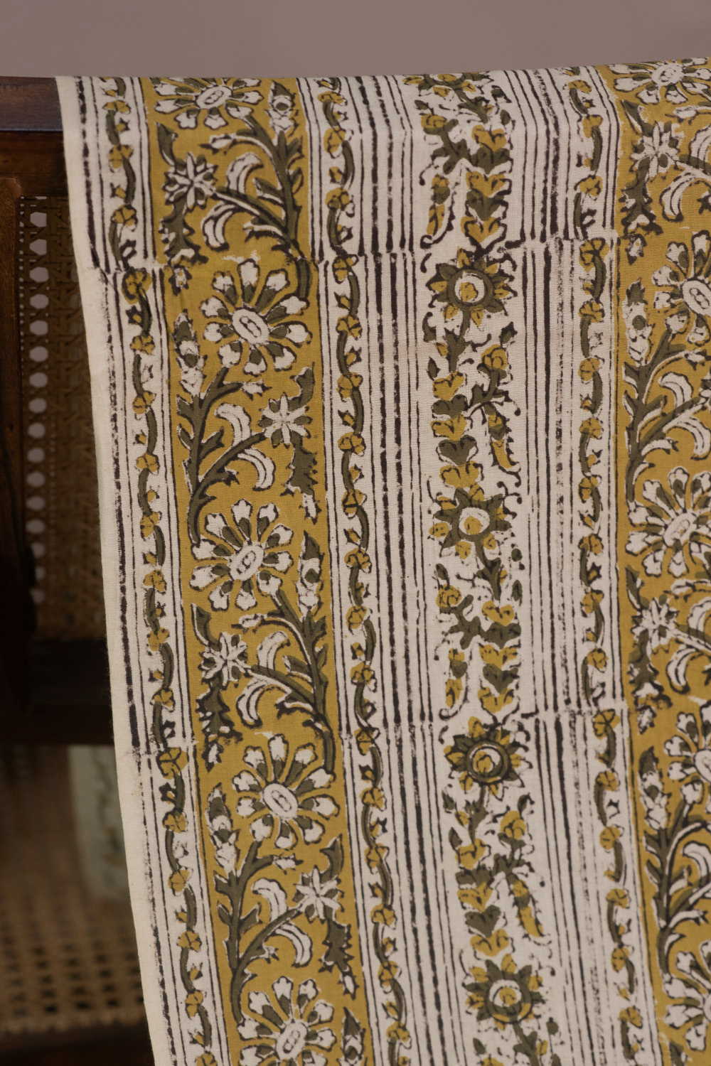 Block Printed Cotton Fabric - Matkatus 