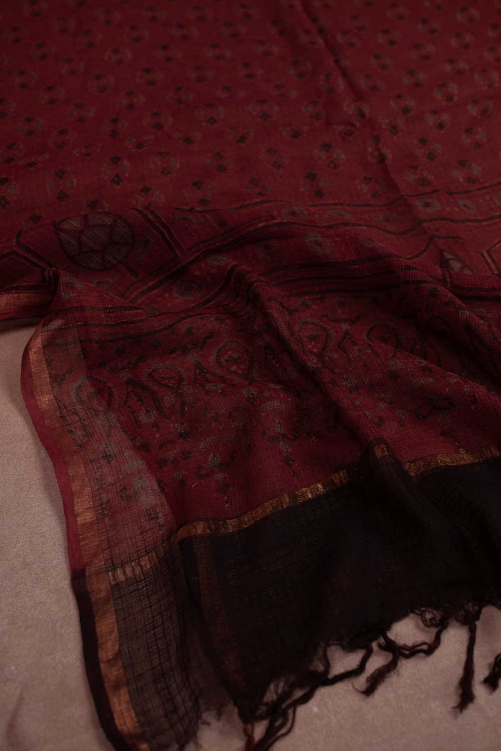 Block Printed Dupattas - Matkatus 