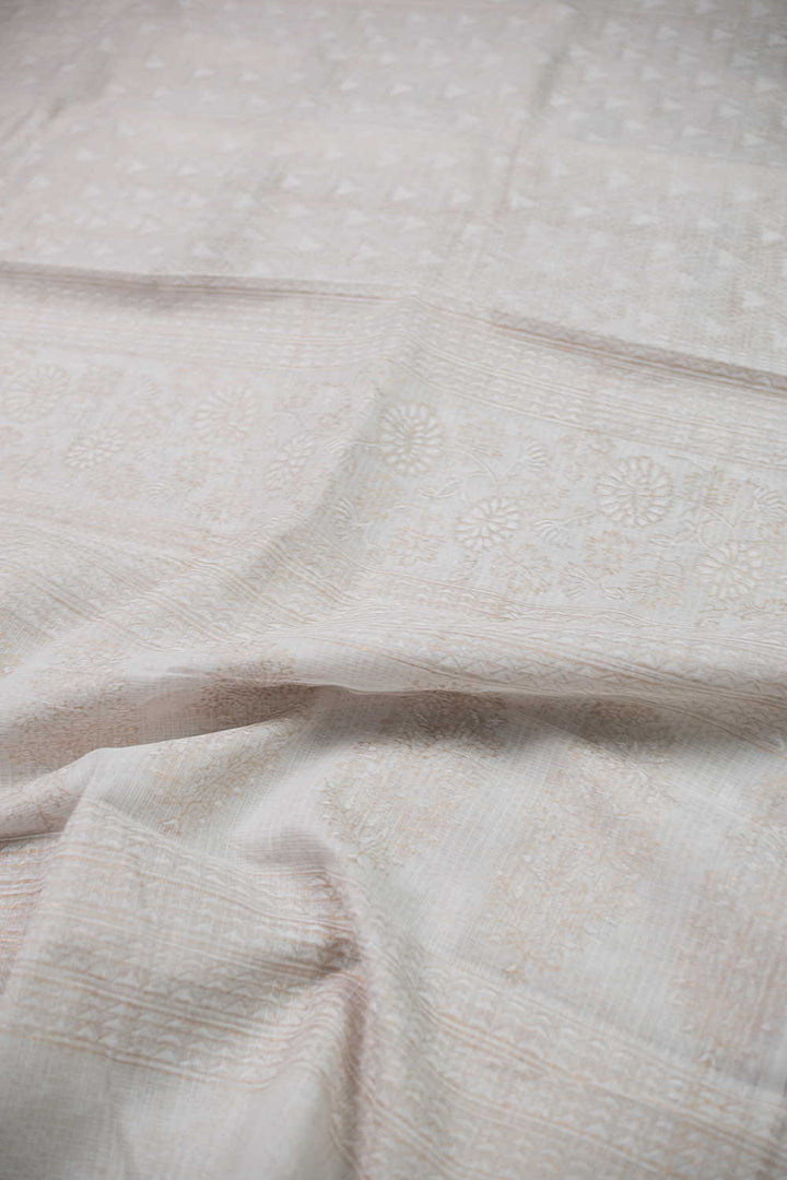 Block Printed Cotton Saree - Matkatus 